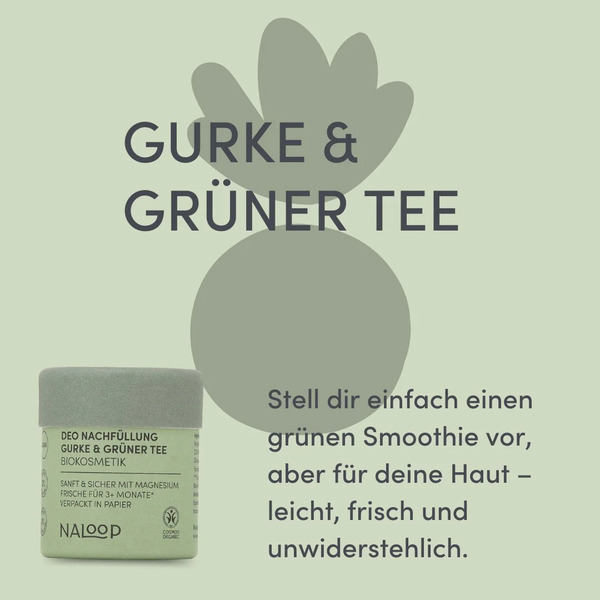 Naloop Nachfüllung Gurke & Grüner Tee