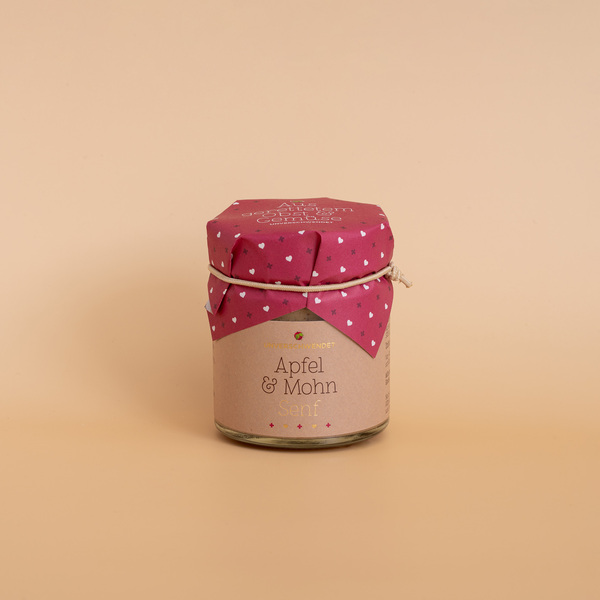 Unverschwendet Apfel-Mohn Senf