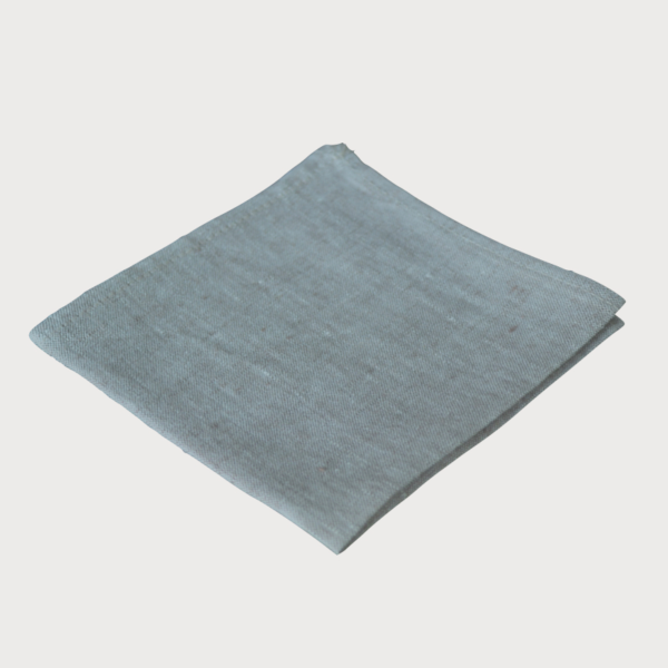 Fazinettel Stofftaschentuch aus Bio Leinen - Flax blau