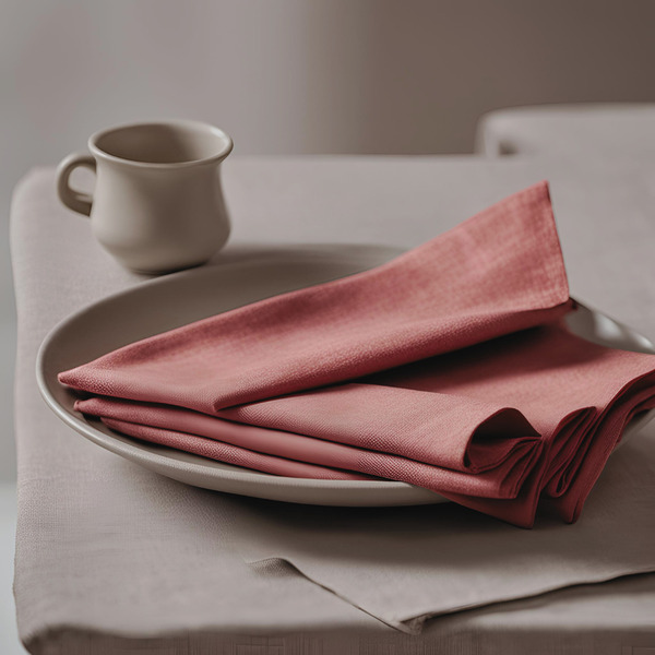 Fazinettel Stoffserviette aus Bio Leinen - rot